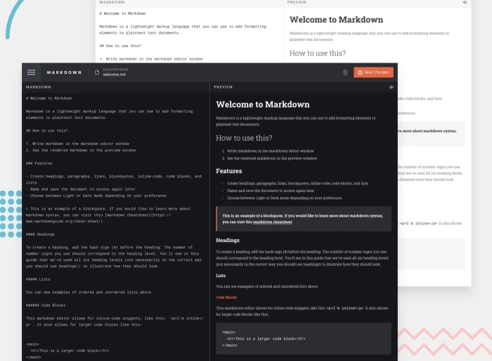 Markdown Editor project preview image